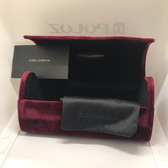 New Dolce & Gabana large sunglass case Burgandy - Picture 3 of 7
